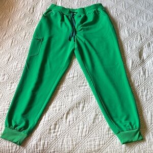 Figs Green Jogger Scrub Pants